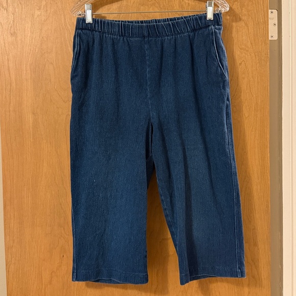 Bundle Three Lands' End Elastic Waist Pants - Picture 7 of 16